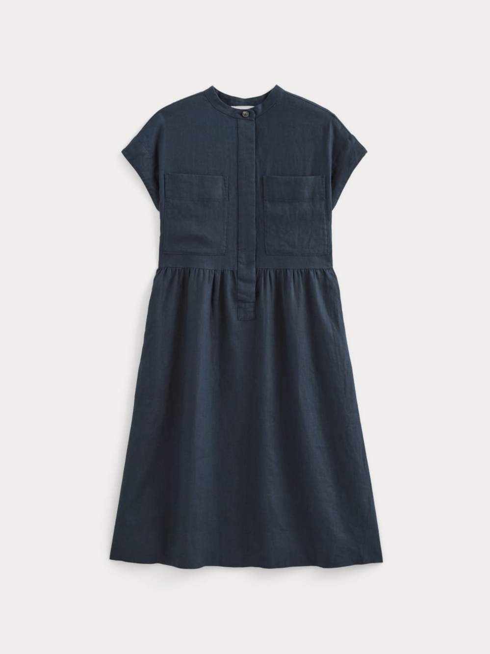 Everlane The Craft Dress in Linen Navy size L